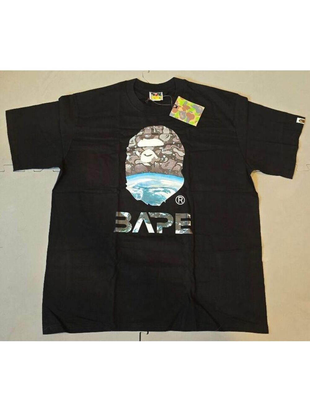 A Bathing Ape BAPE Black Graphic T-Shirt Size XL